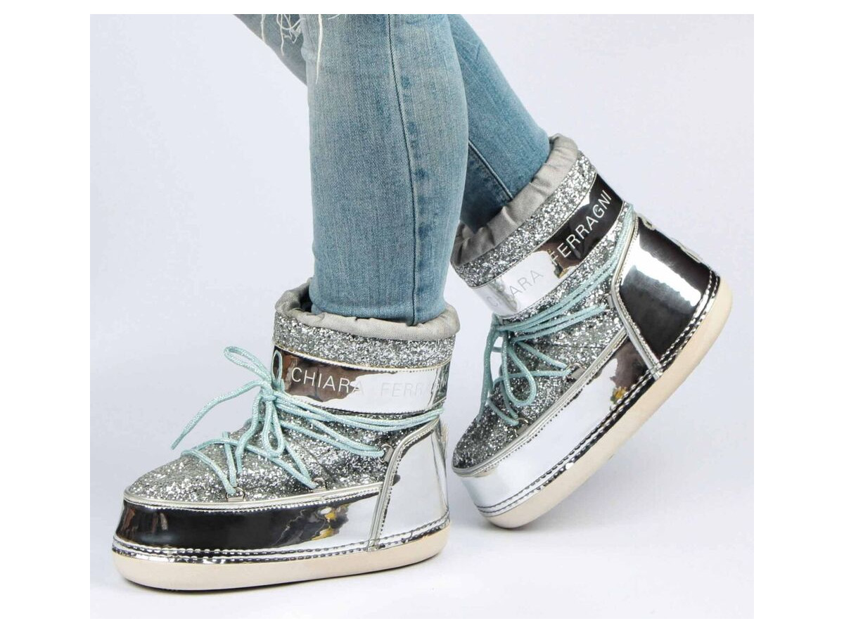 Женские Moon Boot Chiara Ferragni 6204 - 3, Серебристый ...