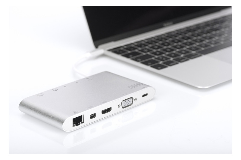Usb c universal dock. Digitus 11-in-1 usb-c station. док станция usb type c. док-станция type-c серебряная.