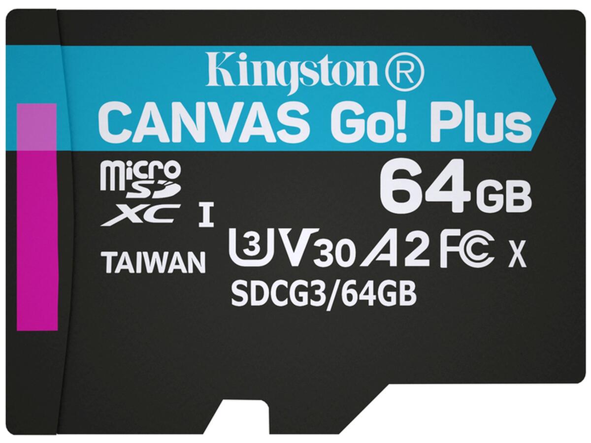 Kingston Canvas Go! SDCG2/64GBSP - Carte mémoire - | Muséericorde