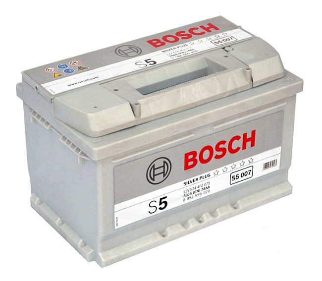 Аккумулятор автомобильный плюс. Аккумулятор бош s5 s005. Аккумулятор Bosch 80ah. АКБ 74 Ah 750 a s5 -+ Bosch. 0092s50070.