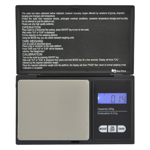 Весы ювелирные электронные Ukc MS-2020 0.01-200 г (7019) фото №1