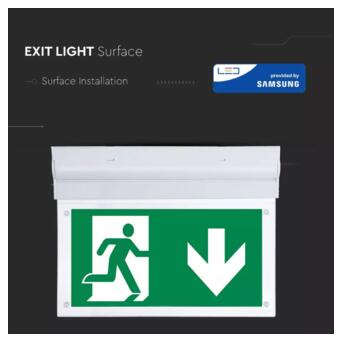 Аварийный светильник LED V-TAC, 2W, SKU-836,  Выход (3800157641357) фото №7