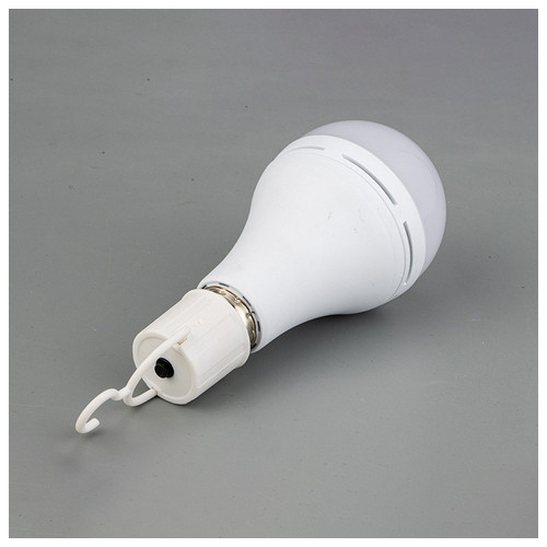 Лампа з гачком Amasco автоматична акумуляторна аварійна світлодіодна LED 15W E27 6500K фото №5