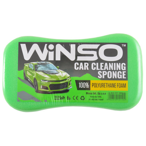 Губка для миття авто Winso з дрібними порами, 220*120*60мм (151100) фото №1