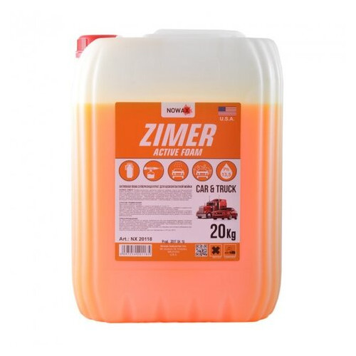 Активна піна для безконтактного миття Nowax Zimer Active Foam автошампунь суперконцентрат 20 кг (NX20118) фото №2