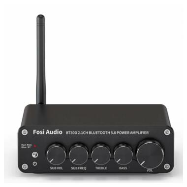 Підсилювач звуку Fosi Audio BT30D. Bluetooth 5.0, 2x50W 100W фото №1