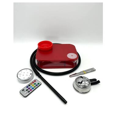 Елегантний і компактний міні-кальян Yahya Capsule Nanosmoke Red з матовою обробкою фото №1