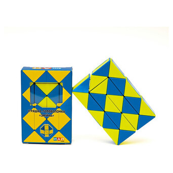 Розумний кубик Smart Cube Змійка синьо-жовта SCU024 фото №3