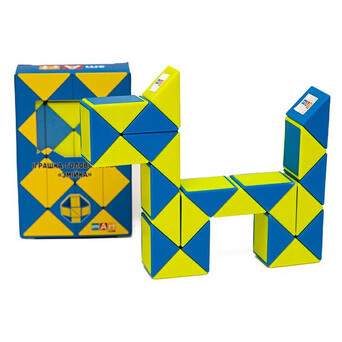 Розумний кубик Smart Cube Змійка синьо-жовта SCU024 фото №2