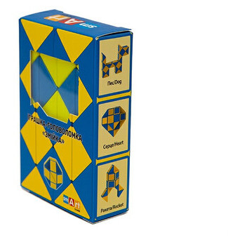 Розумний кубик Smart Cube Змійка синьо-жовта SCU024 фото №1