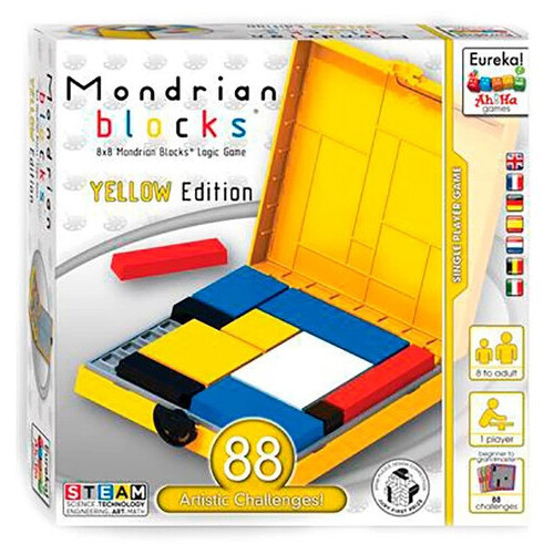 Головоломка: Eureka Ah!Ha Games Ah!Ha Mondrian Blocks yellow | Блоки Мондріана жовтий 473554 (RL-KBK) фото №1