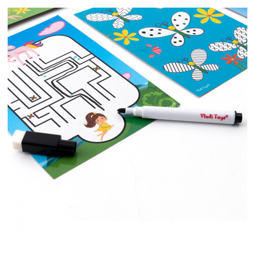 Розвиваюча гра з маркером для малюків Vladi Toys Пиши та прання Єдинороги (VT5010-17) фото №3