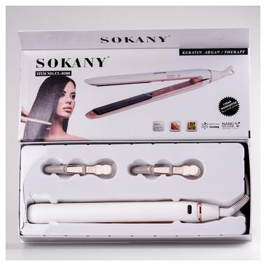 Праска для волосся Sokany CL-8288 Білий (CL8288W) фото №8