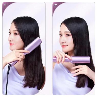 Щітка-випрямляч Xiaomi ShowSee Hair Straightener E1-P Pink фото №4
