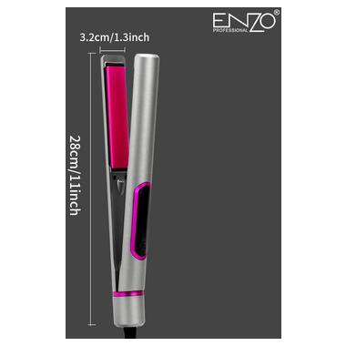 Плойка для волосся ENZO EN-3005 з керамічним покриттям потужністю 50 Вт, діаметром барабана 32 мм, чорного кольору. (43091-EN-3005_854) фото №9