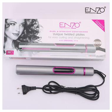 Плойка для волосся ENZO EN-3005 з керамічним покриттям потужністю 50 Вт, діаметром барабана 32 мм, чорного кольору. (43091-EN-3005_854) фото №8