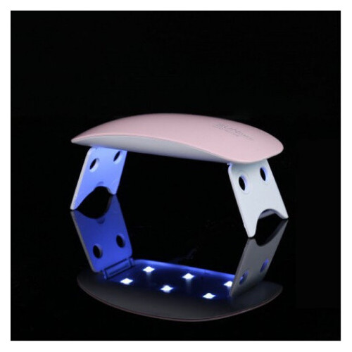 Лампа для маникюра UV LED SUN mini, Розовый фото №4