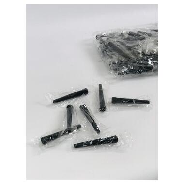 Одноразові мундштуки Hygienic Black XXL для кальяну, 50 штук в упаковці фото №1