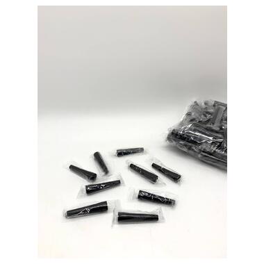 Комплект одноразових мундштуків XXL Black Series для кальяну, 100 штук в упаковці фото №1