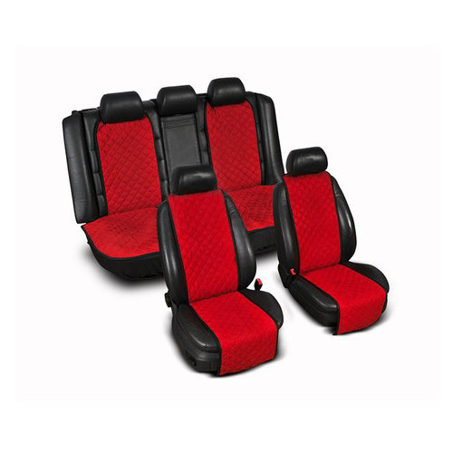 Накидки на вузькі сидіння Avtm (комплект) без лого, червоний (ALC0023) фото №1