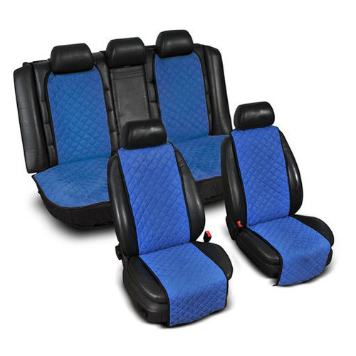 Накидки на вузькі сидіння Avtm (комплект) без лого, синій (ALC0011) фото №1
