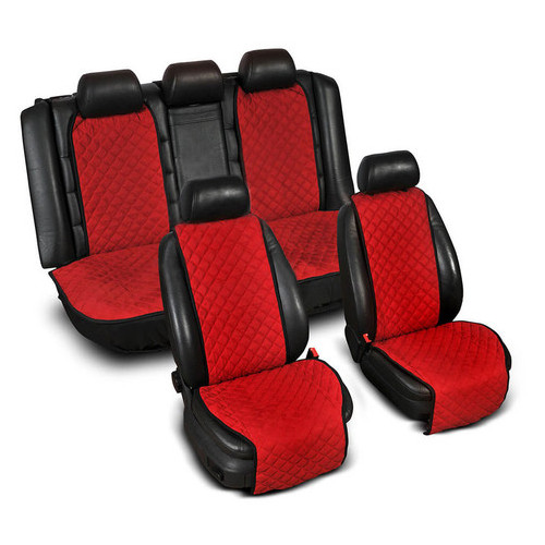 Накидки широкі на сидіння Avtm (комплект) без лого, червоний (ALC0059) фото №1