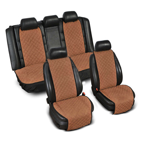 Накидки на сиденье широкие Avtm (комплект) без лого, светло-коричневый (ALC0063) фото №1
