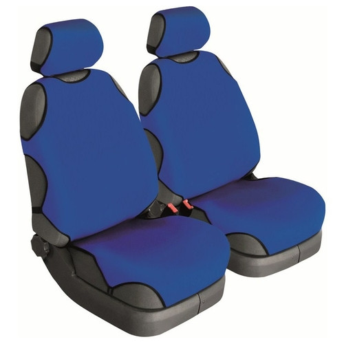 Майки універсал Beltex Cotton Синій комплект 2шт.на переднє сидіння без підголівників (BX11310) фото №1
