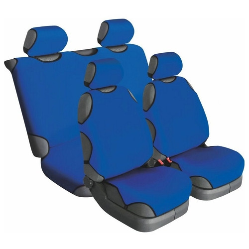 Майки универсал Beltex Cotton Синій комплект на 4 сидіння без підголівників (BX13310) фото №1