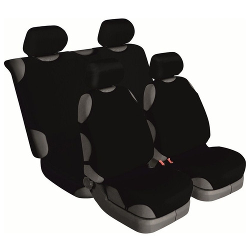 Майки універсал Beltex Cotton Чорний комплект на 4 сидіння без підголівників (BX13210) фото №1