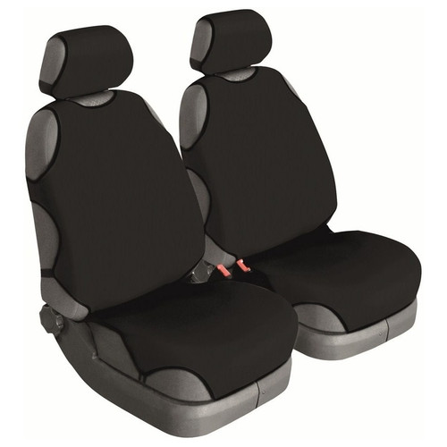 Майки універсал Beltex Cotton Чорний комплект 2шт. на переднє сидіння без підголівників (BX11210) фото №1
