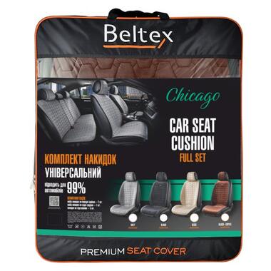 Комплект преміум накидок для сидінь BELTEX Chicago, black-coffee BX85120 фото №10