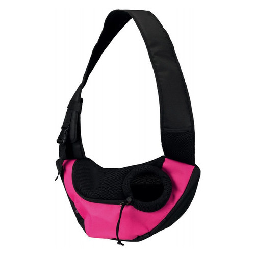 Сумка-переноска Trixie Sling Front Bag 50x25x18см розовая/черная (28956) фото №1