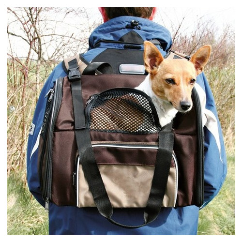 Рюкзак-переноска Trixie DeLuxe 41x30x21см для собаки фото №5