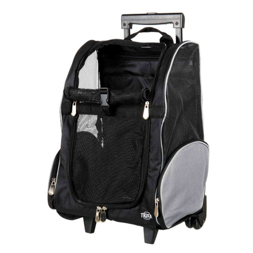 Сумка-рюкзак для маленьких животных Trixie T-Bag Trolley на колёсах до 8кг Черный (2880) фото №1