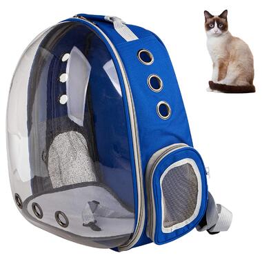Рюкзак-перенесення прозорий водонепроникний для котів та собак, бренд XPRO, модель FREEZER 25000, колір чорний. (42992-_722) фото №8