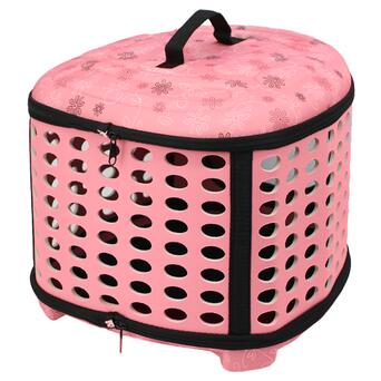 Сумка-переноска Lesko SY210802 Pink контейнер для котів та собак  43*38*32 см фото №2