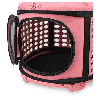 Сумка-переноска Lesko SY210802 Pink контейнер для котів та собак  43*38*32 см фото №3