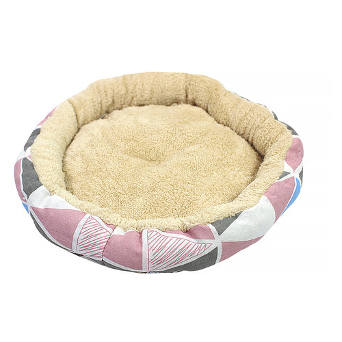 Лежак для котів собак круглий Taotaopets 511101р. 45*10 см Рожевий фото №1
