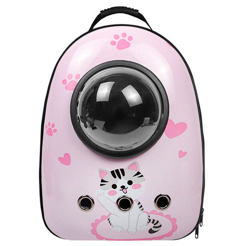 Рюкзак-перенесення для кішок Taotaopets Window Pink Cat з ілюмінатором контейнер фото №1