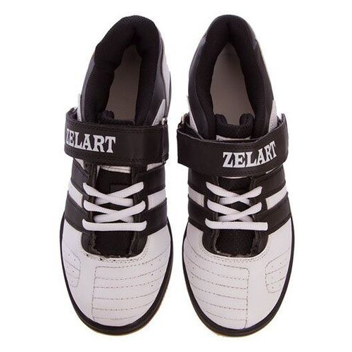 Штангетки Zelart OB-4594 39 для важкої атлетики Біло-чорний (06363041) фото №7