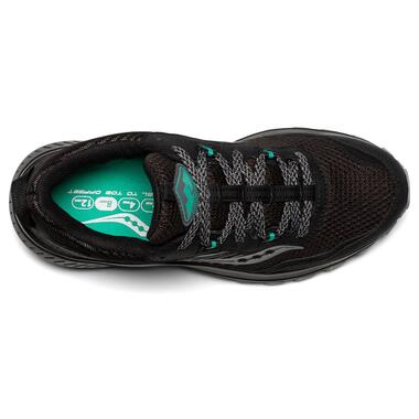 Кросівки жіночі для бігу Saucony EXCURSION TR15 GTX W 39 (8.0US) Black/jade (10672-1s) фото №3
