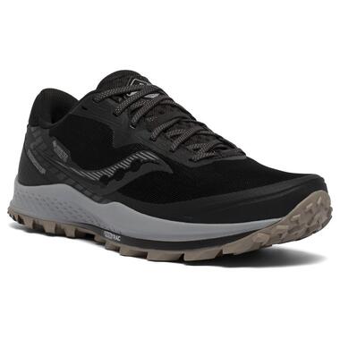 Кросівки чоловічі для бігу Saucony PEREGRINE 11 GTX M 45 (11.0US) Black/gravel (20643-45s) фото №4