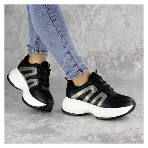Кросівки жіночі чорні Cassie 2189 (36 розмір) фото №4