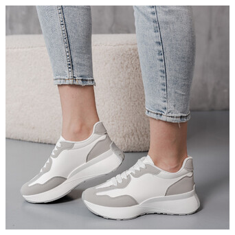 Кросівки жіночі Fashion Tina 3938 36 розмір 23,5 см Білий фото №1