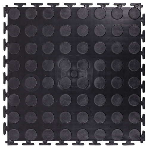 Килимок для підлоги з важким режимом inSPORTline Avero 0,6 cm puzzle - чорний (20646-1) фото №2