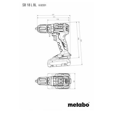 Дриль ударний Metabo SB 18 L BL (602331500) фото №2