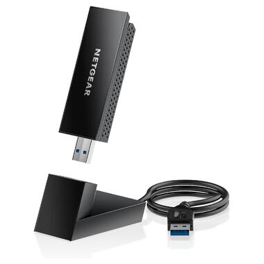 WiFi адаптер NETGEAR Nighthawk WiFi 6 або 6E USB 3.0 Adapter (A8000-100PAS) фото №1