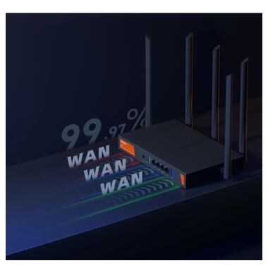 Маршрутизатор Tenda W30E Hotspot AX3000 4xGE (1xGE WAN, 2xGE LAN/WAN, 1xGE LAN) фото №7