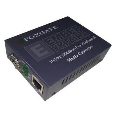 Медіаконвертер FoxGate 10/100/1000Base-T RJ45 to 1000Base-SX/LX SFP slot (EC-SFP1000-FE/GE) фото №1